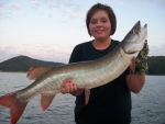 Stephanie Mullins First Legal Muskie 38 Inches 9-21-08